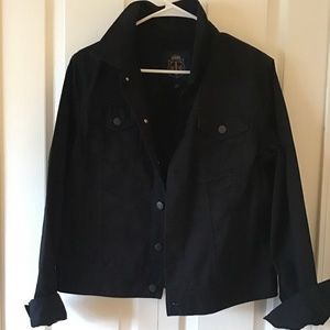Talbots Black Jean Jacket